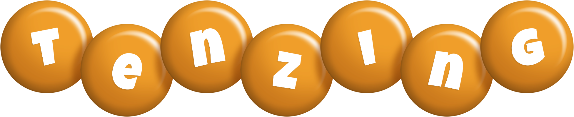 Tenzing candy-orange logo