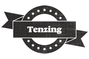 Tenzing grunge logo