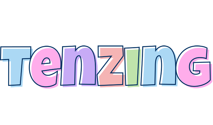 Tenzing pastel logo