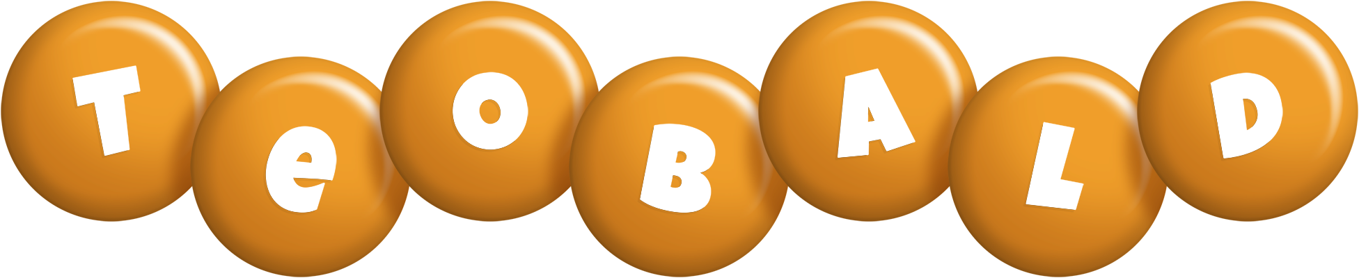 Teobald candy-orange logo