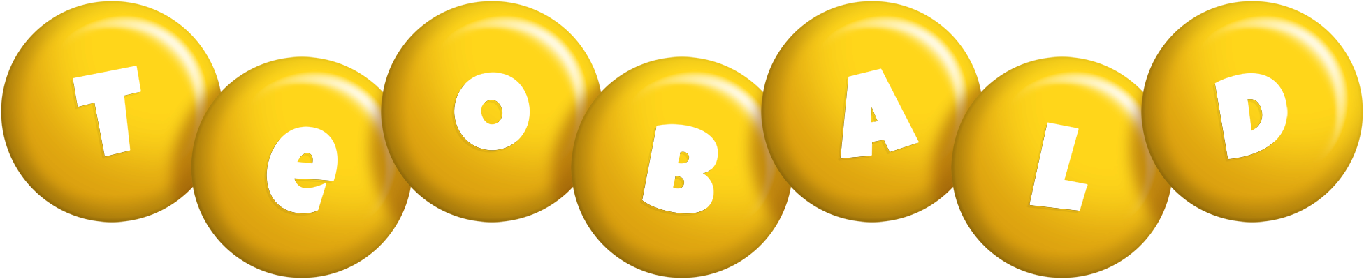 Teobald candy-yellow logo