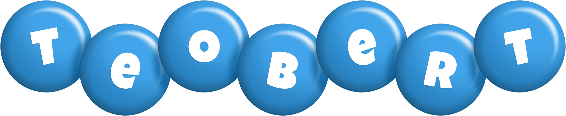 Teobert candy-blue logo