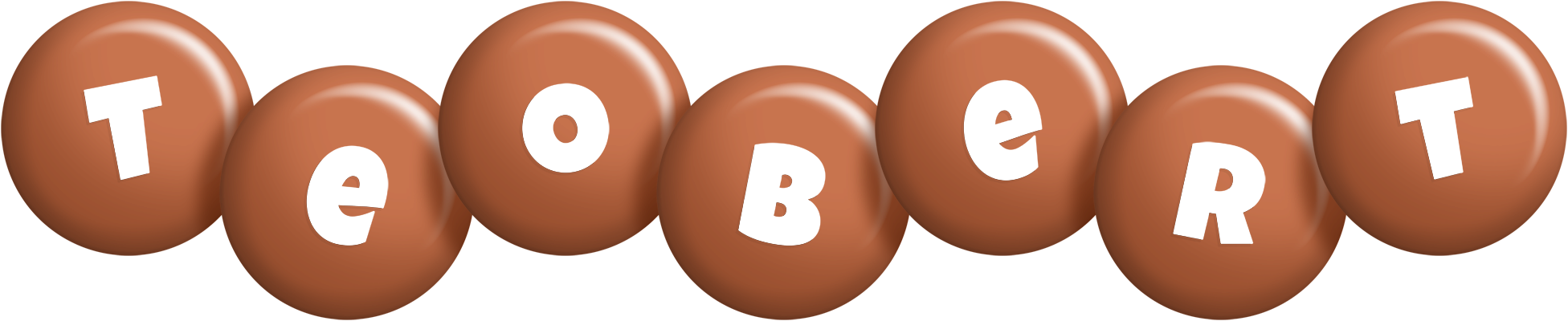 Teobert candy-brown logo
