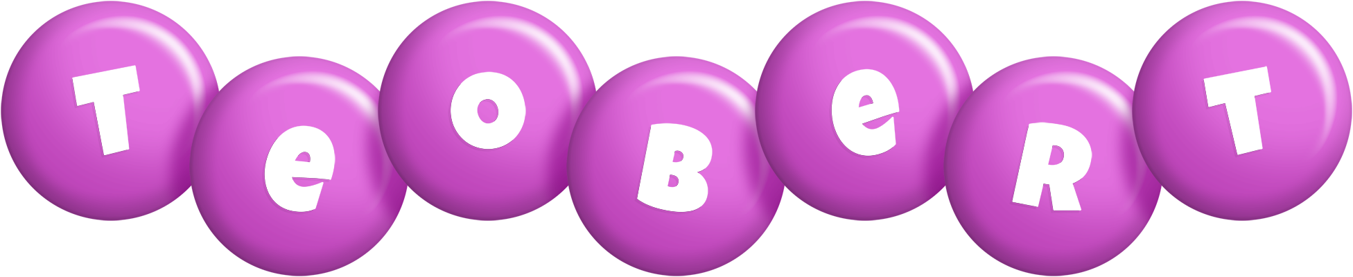 Teobert candy-purple logo