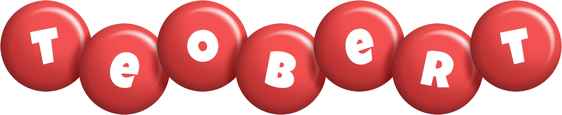 Teobert candy-red logo