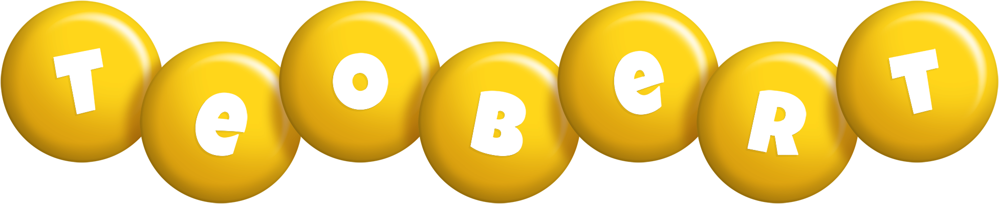 Teobert candy-yellow logo