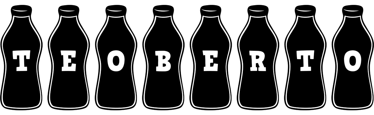 Teoberto bottle logo