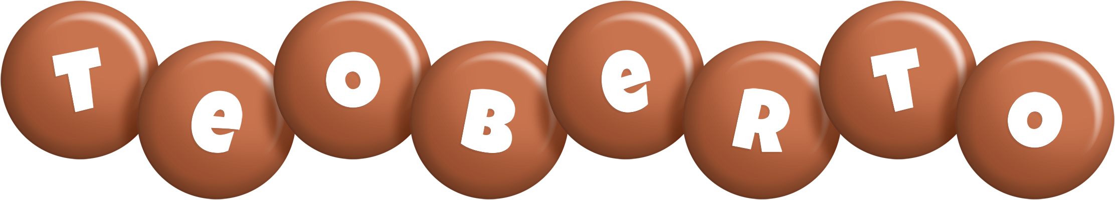 Teoberto candy-brown logo