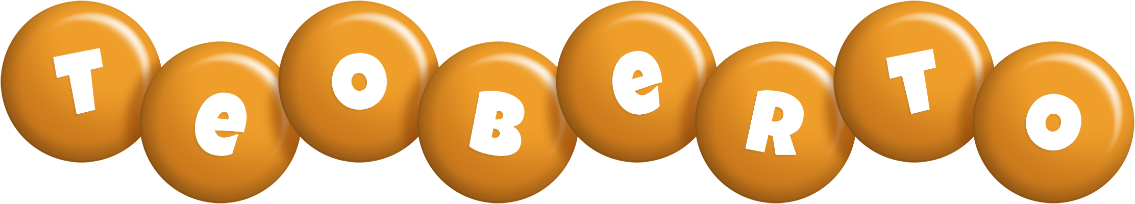 Teoberto candy-orange logo