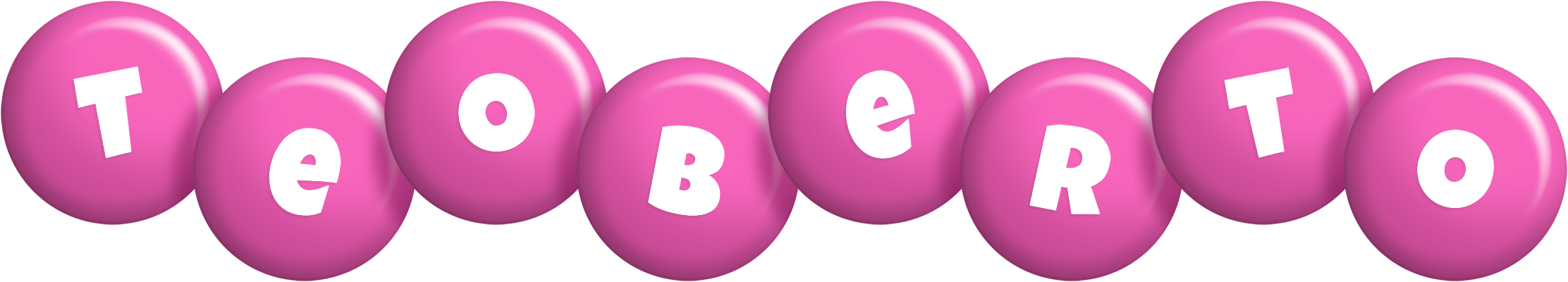 Teoberto candy-pink logo