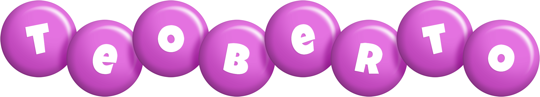 Teoberto candy-purple logo