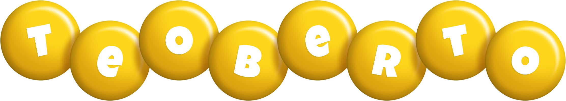 Teoberto candy-yellow logo