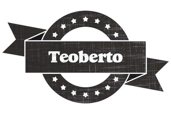 Teoberto grunge logo