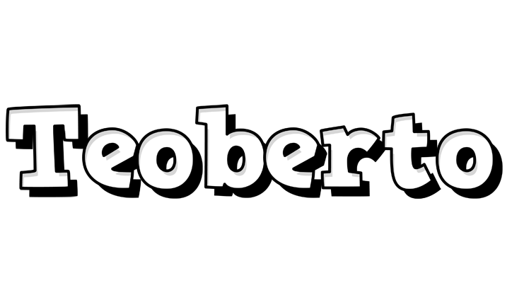 Teoberto snowing logo