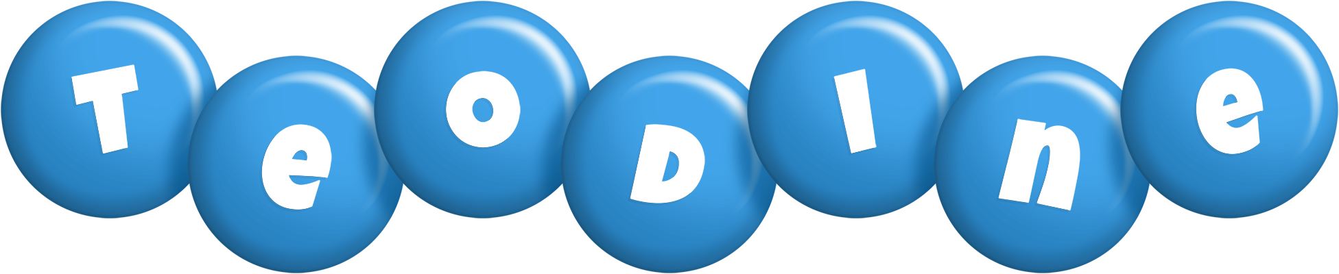 Teodine candy-blue logo