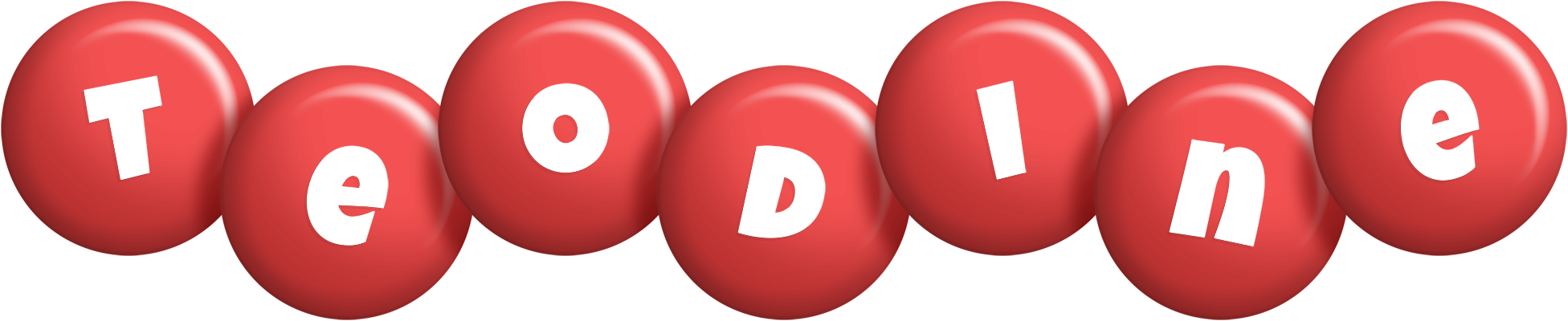 Teodine candy-red logo