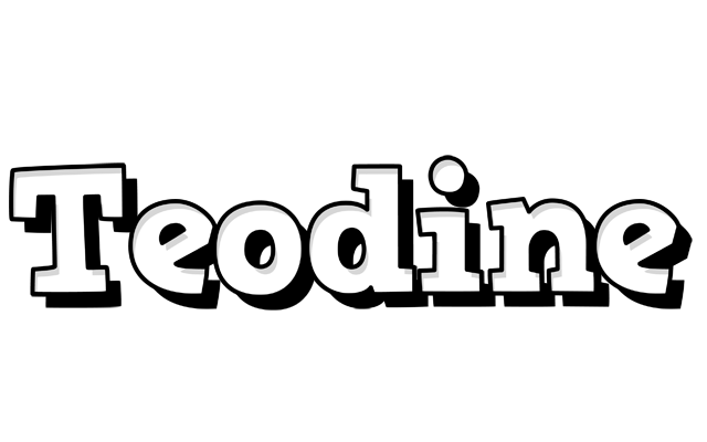 Teodine snowing logo