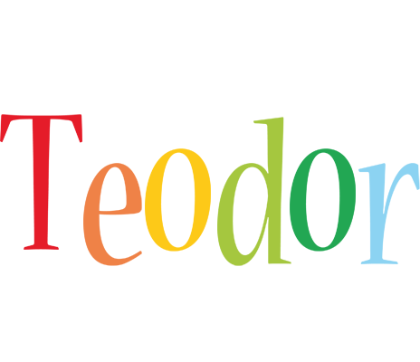 Teodor birthday logo