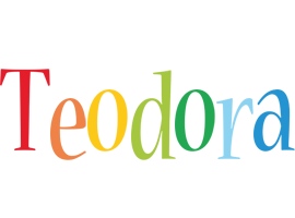 Teodora birthday logo