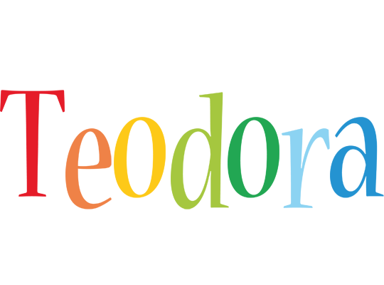 Teodora birthday logo