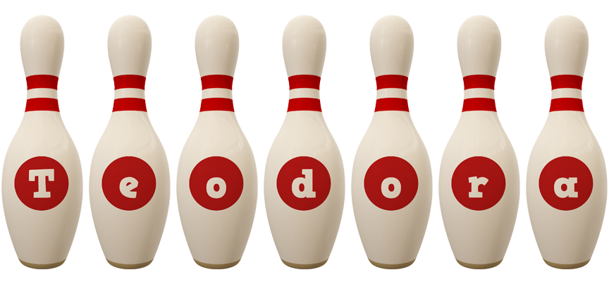 Teodora bowling-pin logo