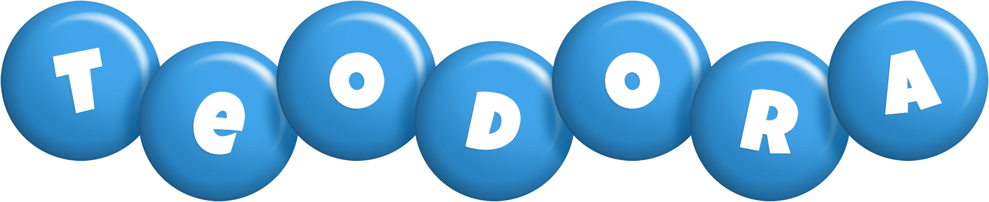 Teodora candy-blue logo