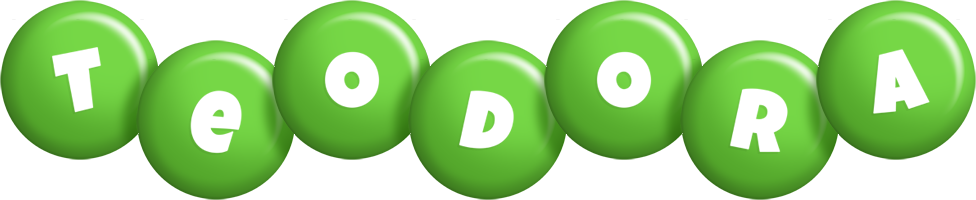 Teodora candy-green logo