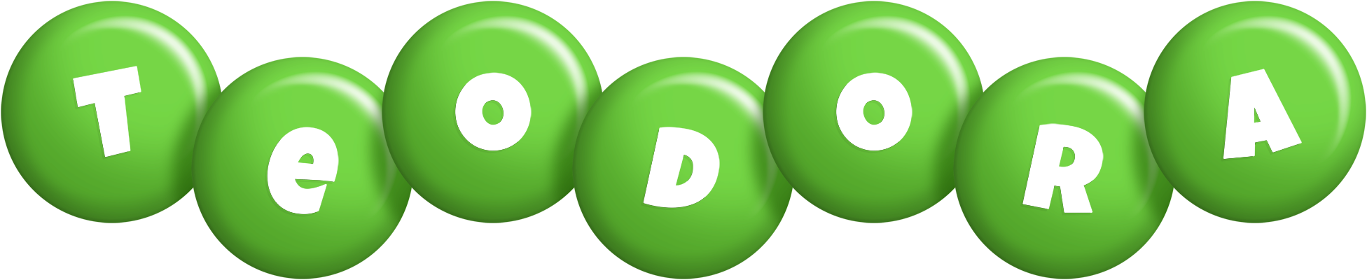 Teodora candy-green logo