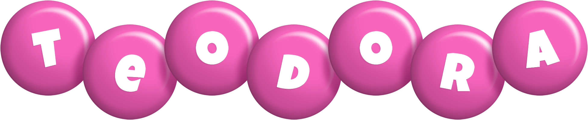 Teodora candy-pink logo