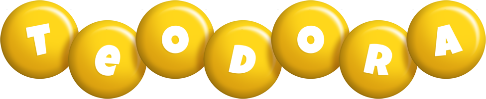 Teodora candy-yellow logo