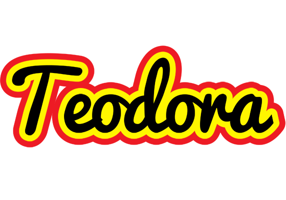 Teodora flaming logo