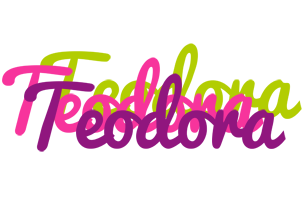 Teodora flowers logo