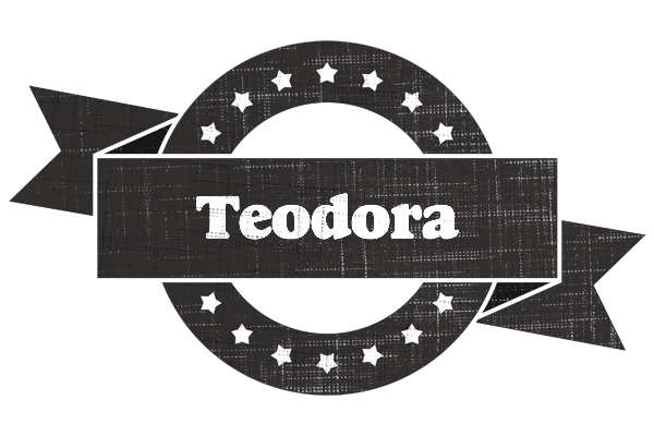 Teodora grunge logo
