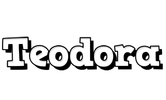 Teodora snowing logo