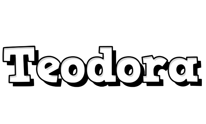 Teodora snowing logo