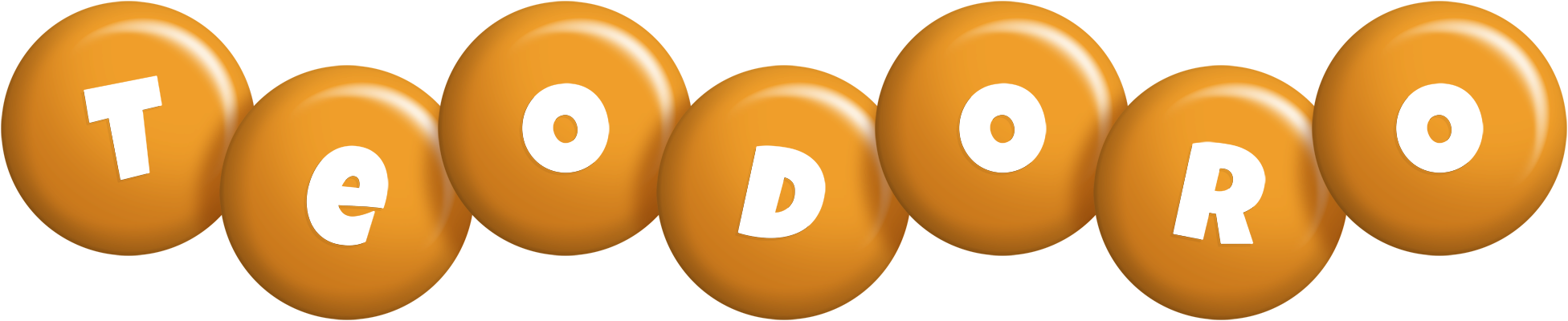 Teodoro candy-orange logo