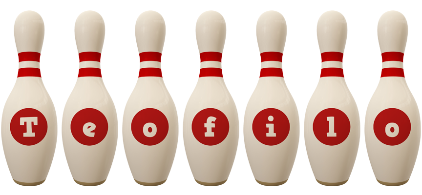 Teofilo bowling-pin logo