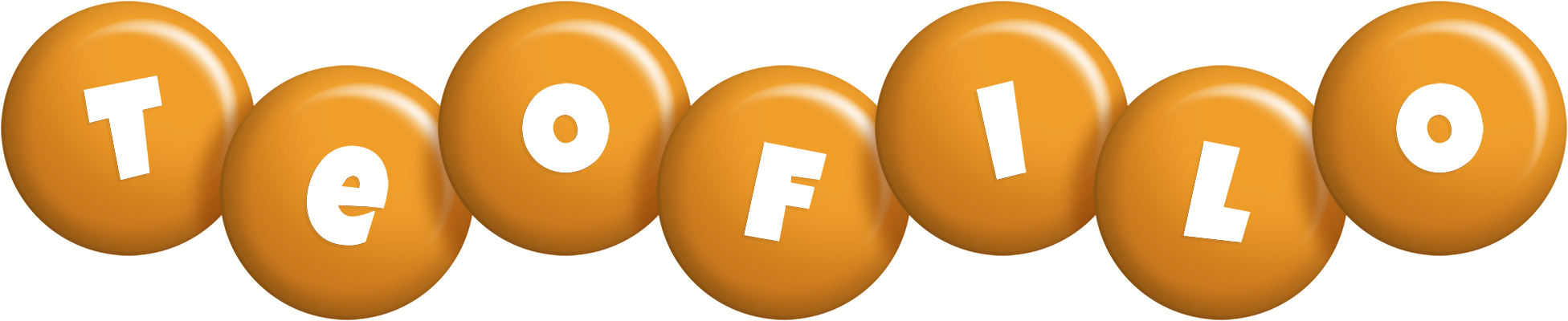 Teofilo candy-orange logo