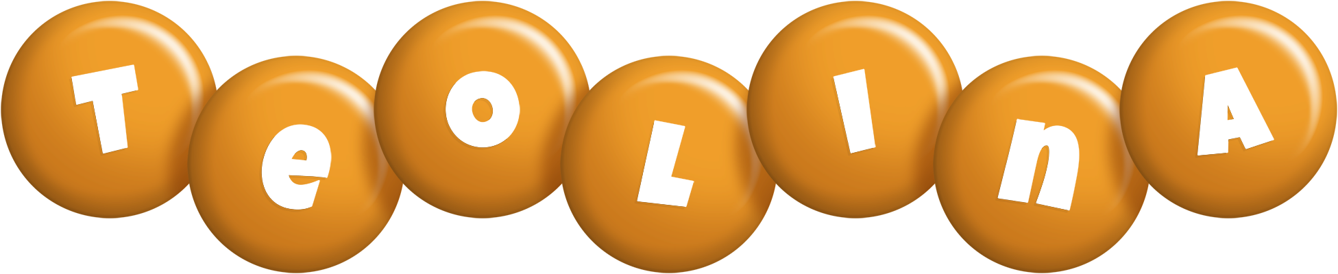 Teolina candy-orange logo