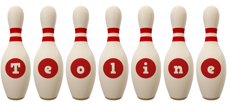 Teoline bowling-pin logo