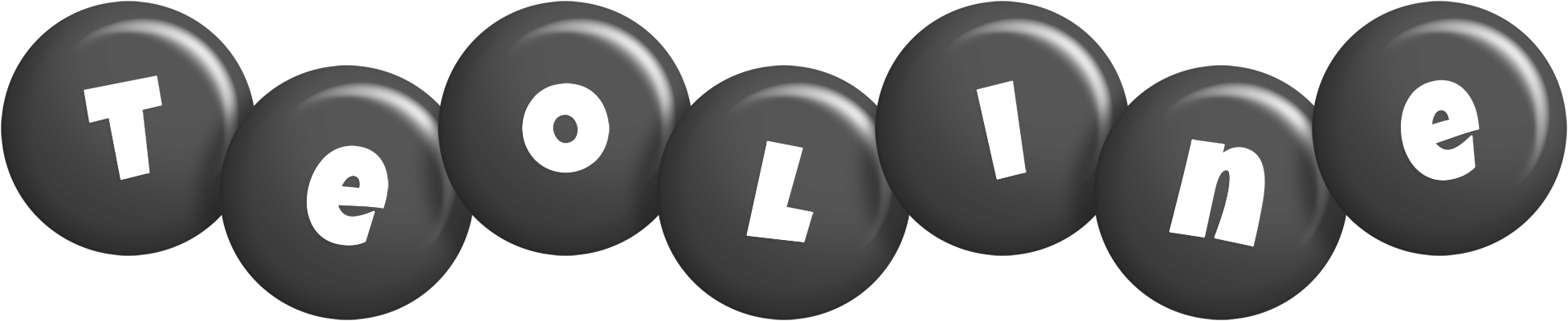 Teoline candy-black logo
