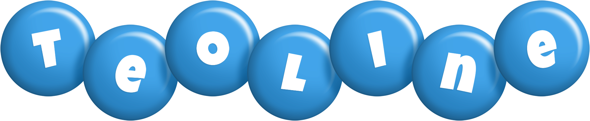 Teoline candy-blue logo