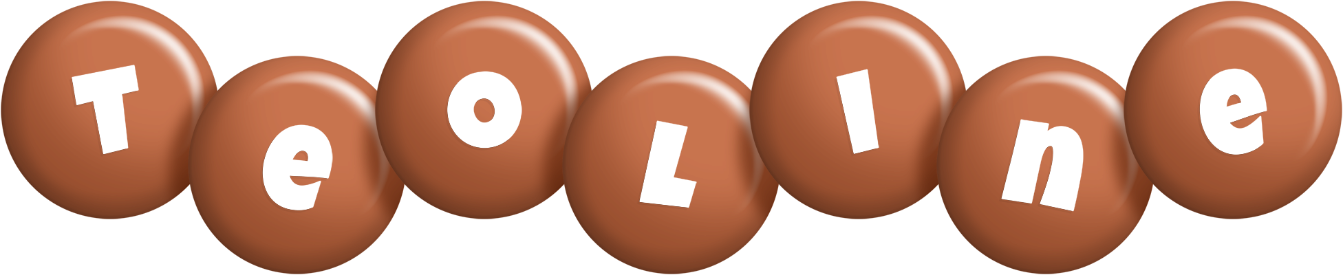 Teoline candy-brown logo