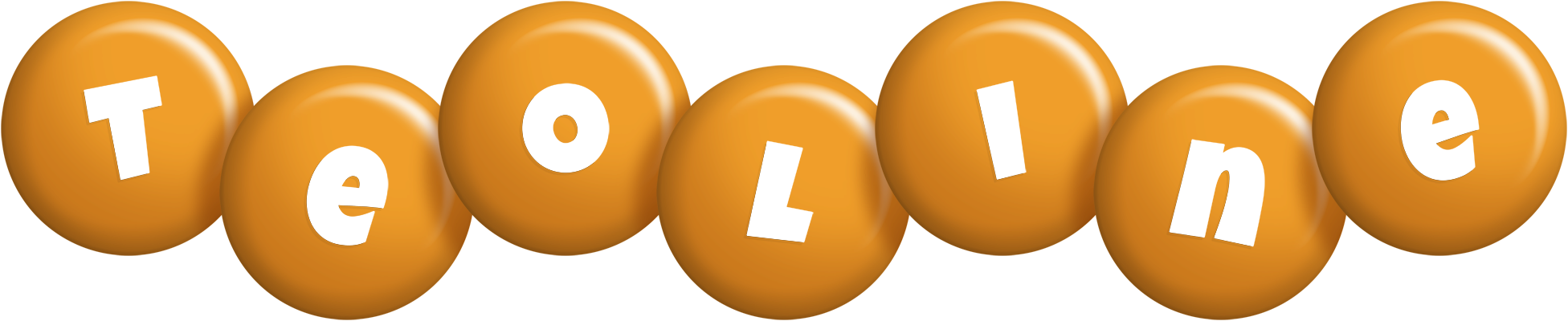 Teoline candy-orange logo