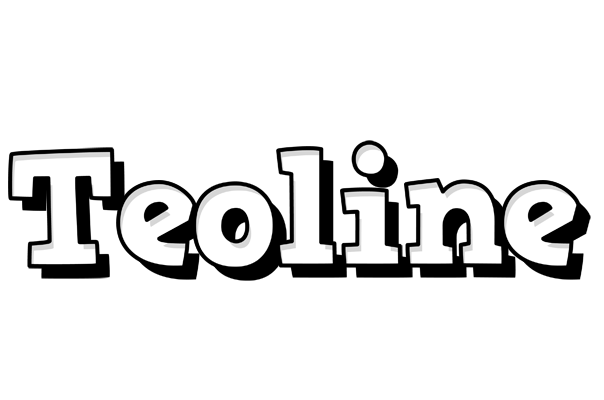 Teoline snowing logo