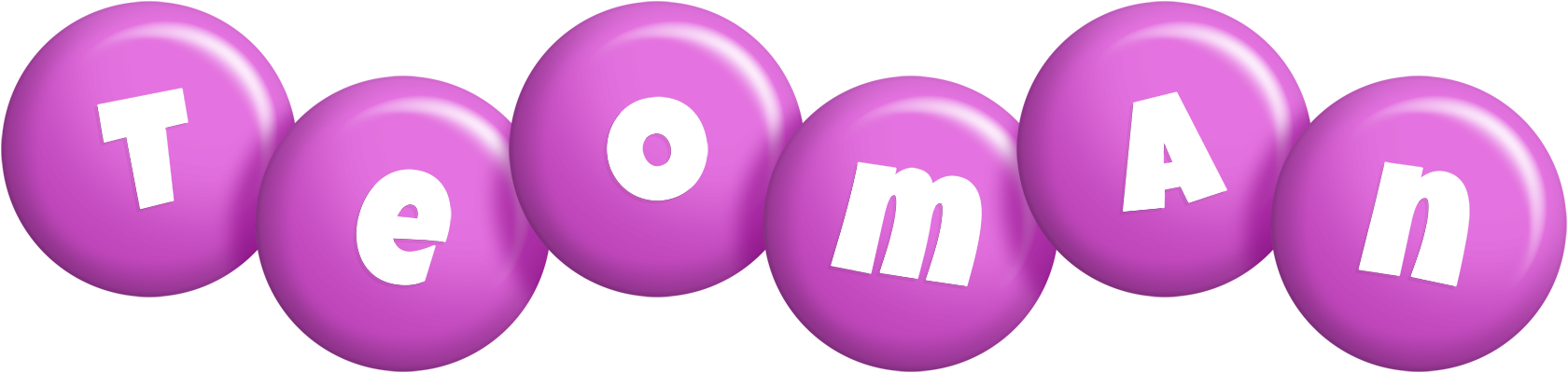Teoman candy-purple logo