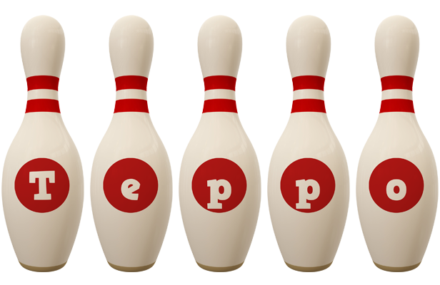 Teppo bowling-pin logo