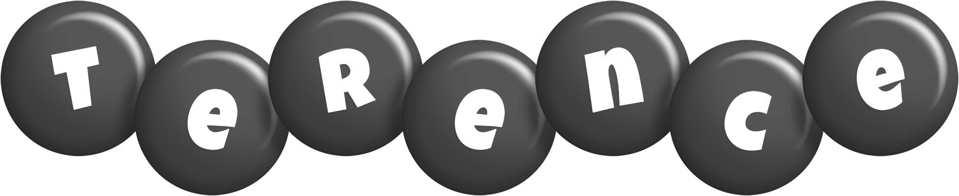 Terence candy-black logo