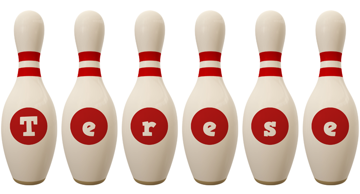 Terese bowling-pin logo