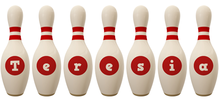 Teresia bowling-pin logo